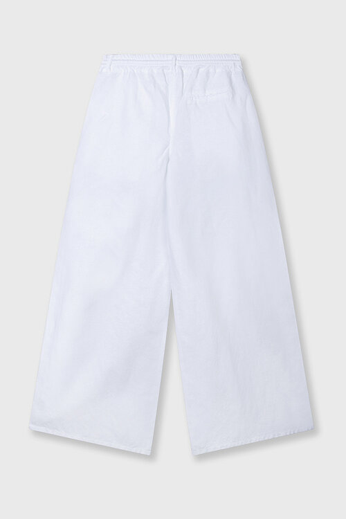 10Days Witte katoenen linnen broek