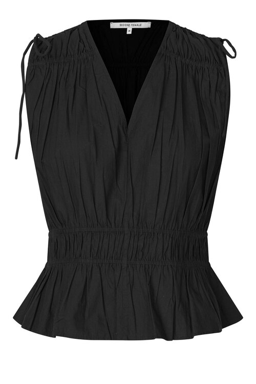 Second Female Carpi Top in Zwart