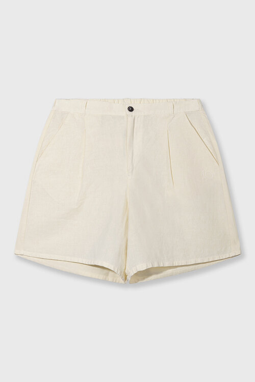 10Days Vanilla wijde shorts van linnen