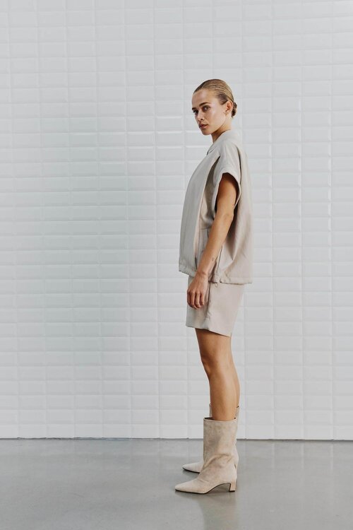 WITHBLACK Crème WBLANNI VEGAN GILET