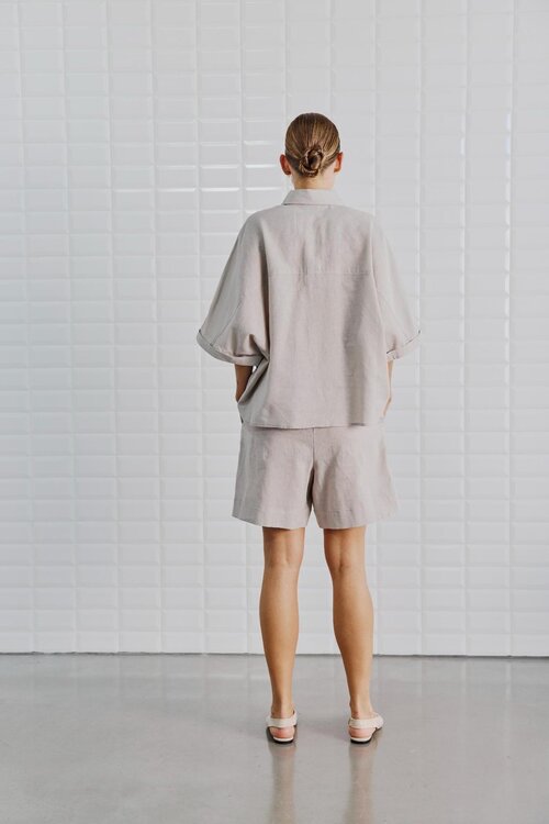 WITHBLACK Grijze WBLBIANCA BATSLEEVE BLOUSE