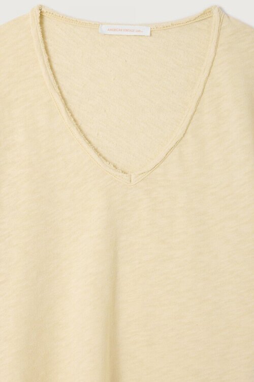 American Vintage Vanillekleurig T-shirt