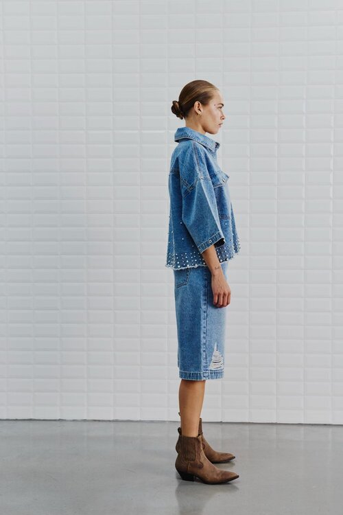 WITHBLACK Sky Blue WBLWONDER Lange Bermuda