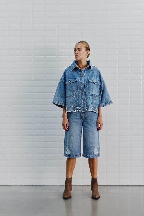 WITHBLACK Sky Blue WBLWONDER Lange Bermuda