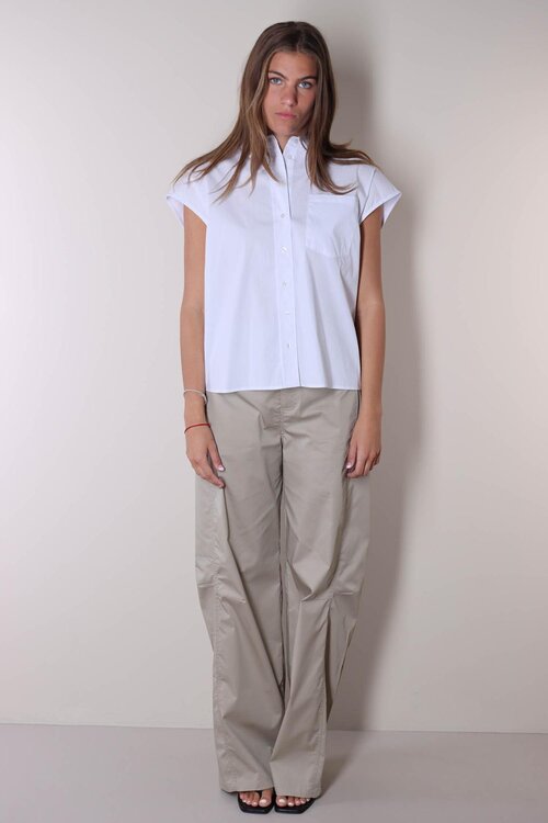 Co'couture Wit Elara Shirt met Split aan de Achterkant