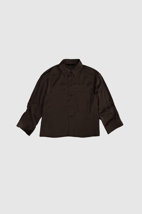 WITHBLACK Bruin Sateen Overhemd WBLPADDIE