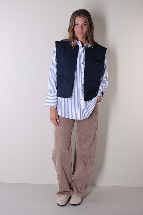 Haute L'Amitie Marineblauwe Premiere Box Gilet