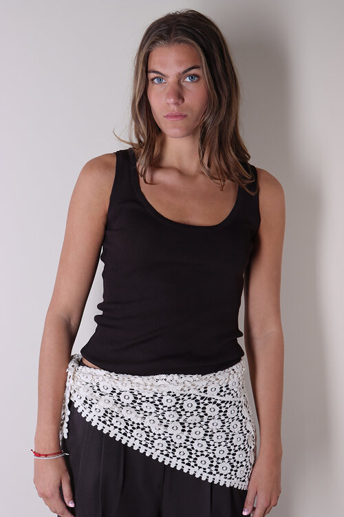 Co'couture Claire Tank Top in Bruin