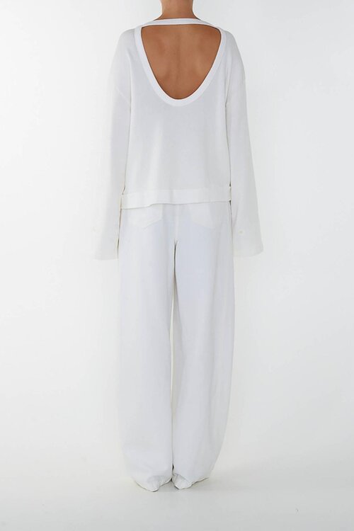 Club L'avenir Sweater Jaya in het wit