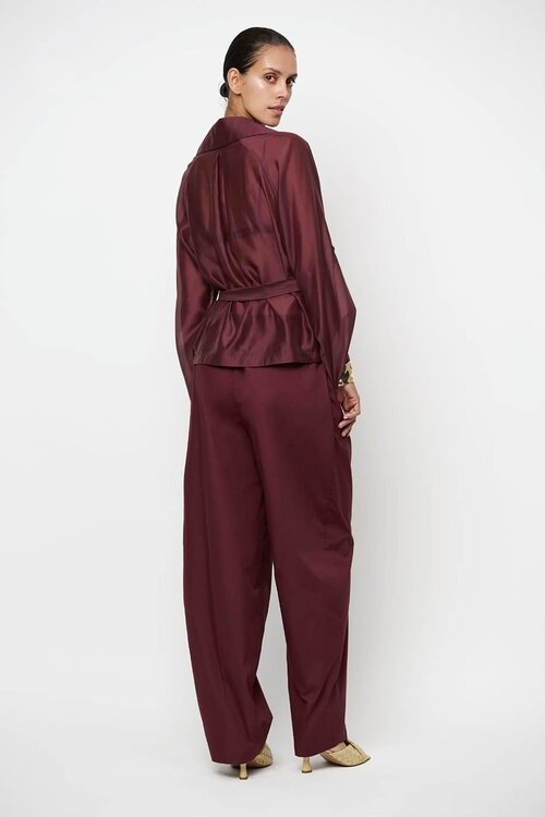 Dante 6 Svea korte trench blazer in bruin