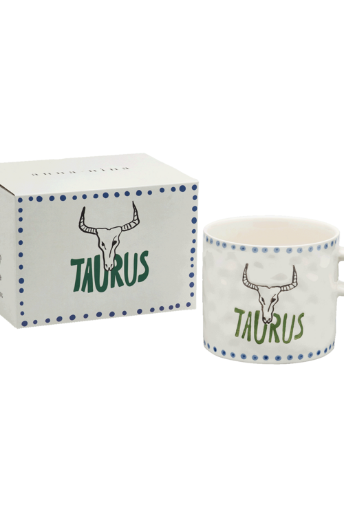 Anna & Nina Zodiac Taurus Theemok in Wit