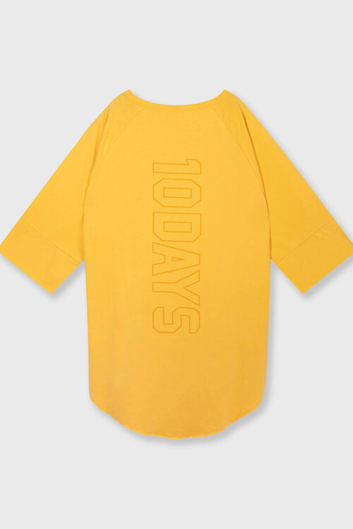 10Days Mango jurk met logo van jersey stof