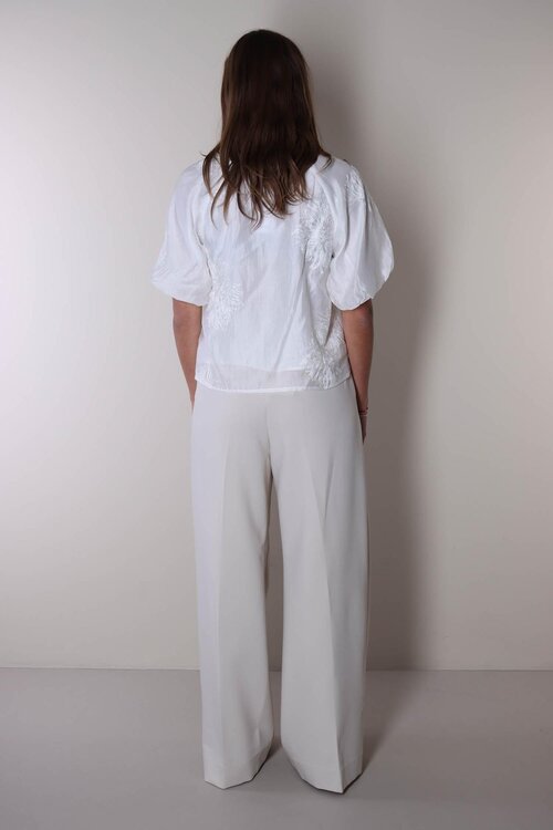 Co'couture Nea V-hals T-shirt in wit