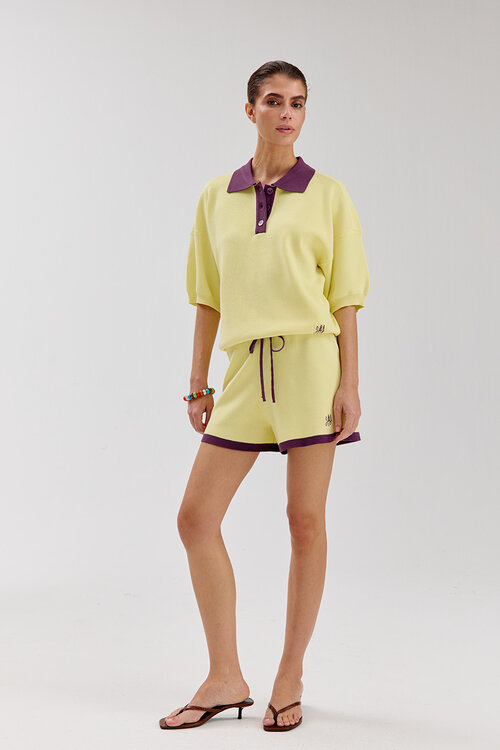 Harper & Yve PoloshirtySANNY-SS in geel