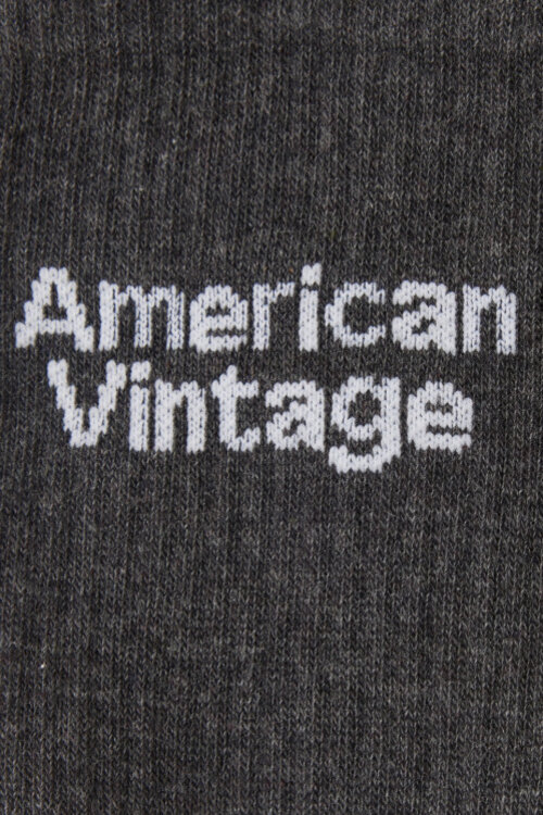 American Vintage Donkergrijze Sokken