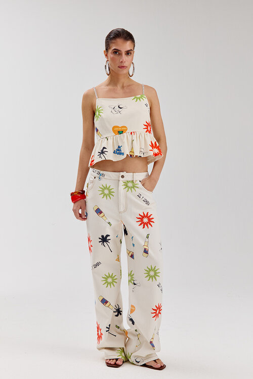 Harper & Yve Off White YVE broek