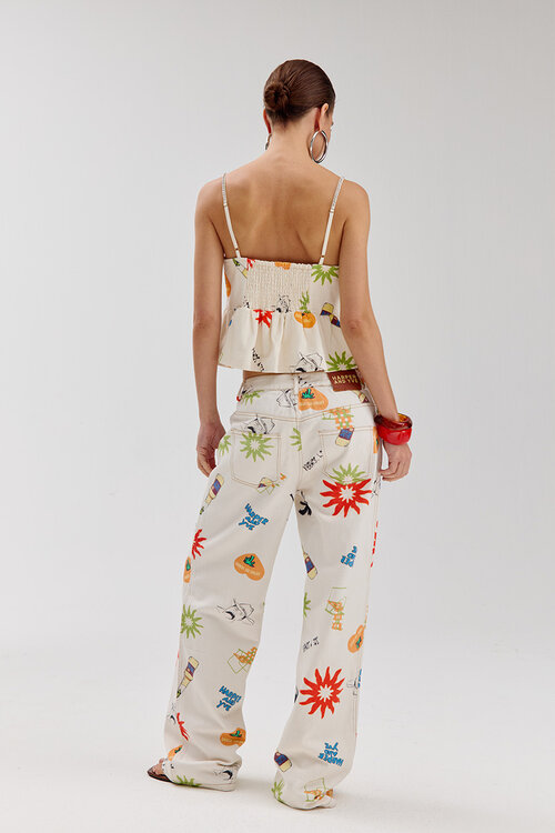 Harper & Yve Off White YVE broek