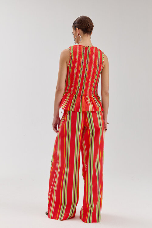 Harper & Yve Cindy crêpe gilet in rood