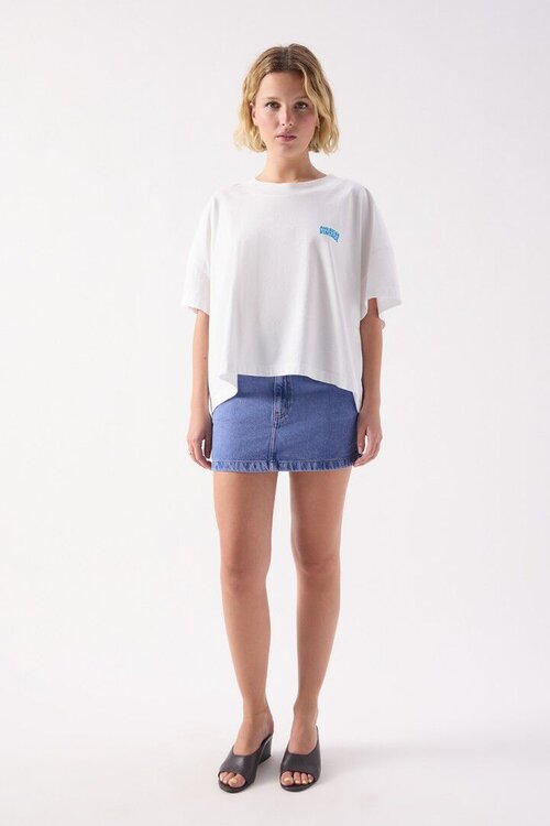 American Vintage Wit T-shirt van VAND. Lifestyle