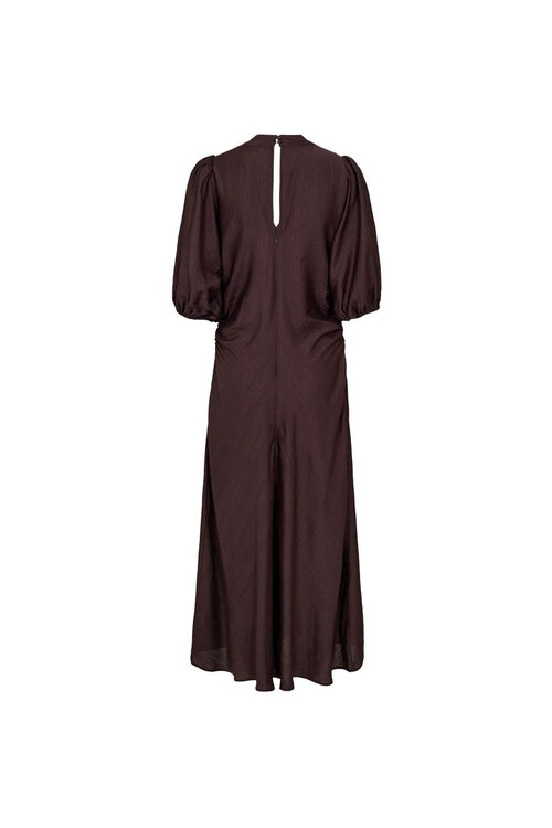 Co'couture Hera Puff Jurk in Bruin