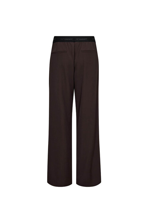 Co'couture Alini Track pants in een diepe, bruine tint