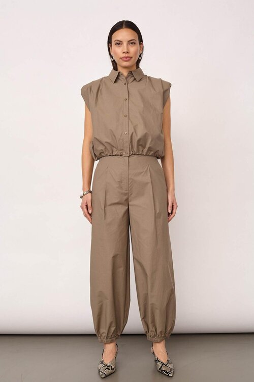 Co'couture Ophelia Balloon Broek in Kaki