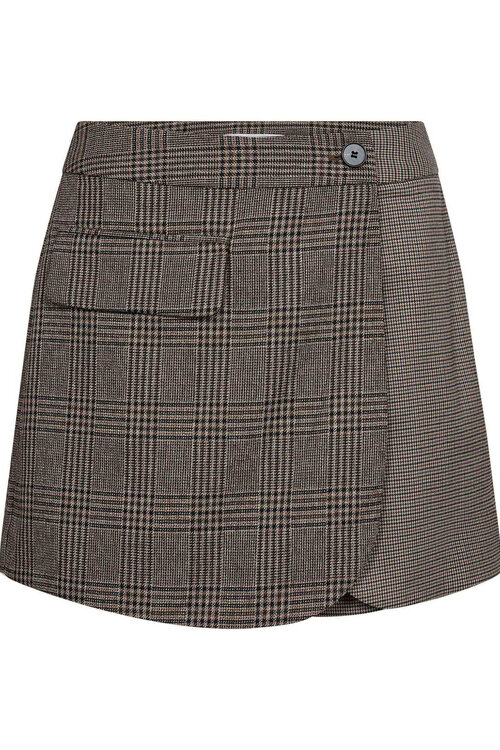 Co'couture Veya Wikkelrok in Bruin