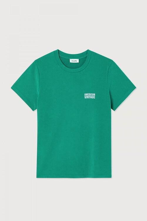 American Vintage Ykobow T-shirt in de kleur groen