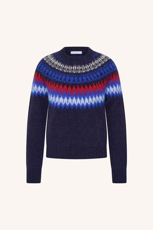 By Bar Jackie sweater in marineblauw