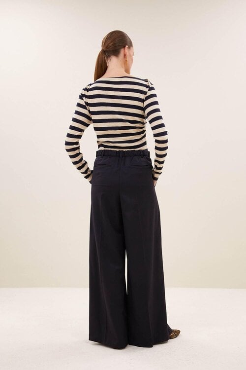 By Bar Leya Gestreept T-shirt in Marineblauw