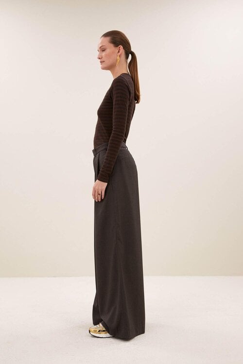 By Bar Bruin Basic Streep T-shirt