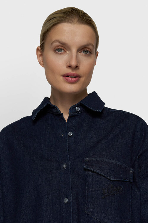 10Days blauw chambray overshirt