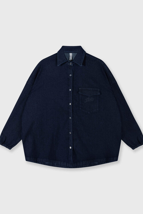 10Days blauw chambray overshirt