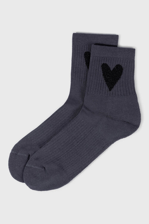 10Days Hartvormige sokken in blauw