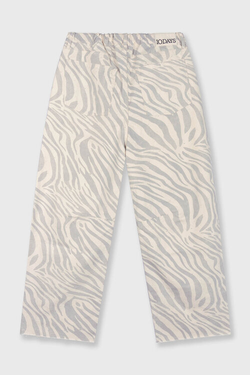 10Days Ecru zebra western broek