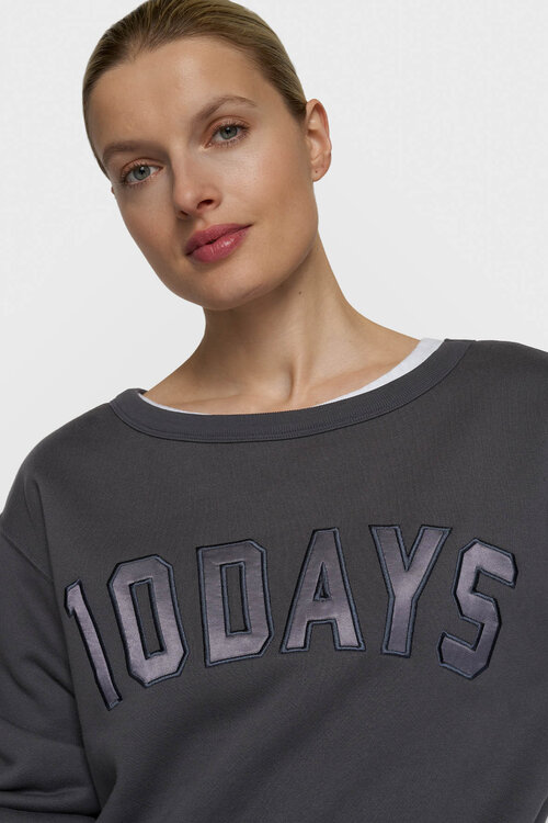 10Days Kleine statement trui in blauw