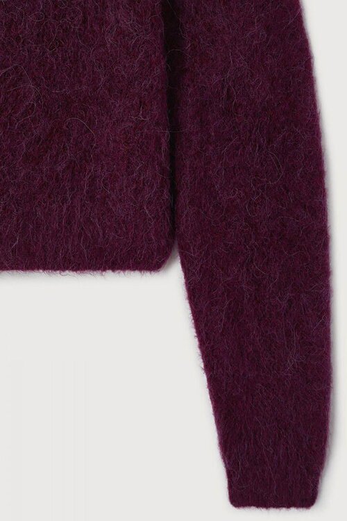 American Vintage Trui in Aubergine van Niby