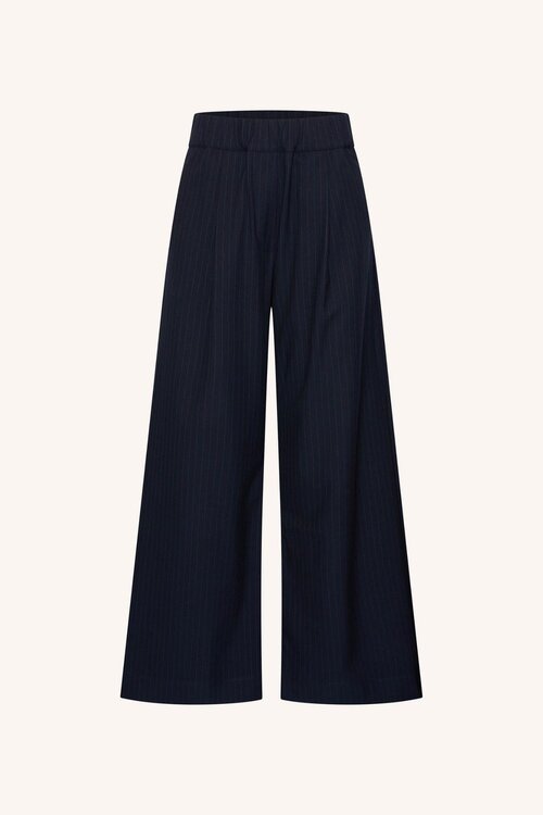 By Bar Benji antraciet gestreepte pantalon