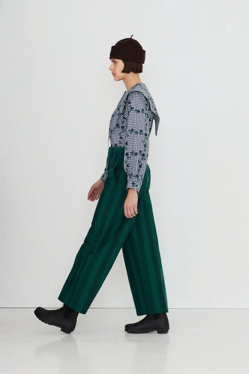 The Tiny Big Sister Blouse Roses met bijpassende sjaal in blauw