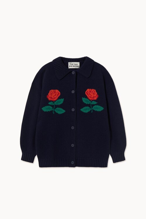 The Tiny Big Sister Oversized Indigo Vest van Roses
