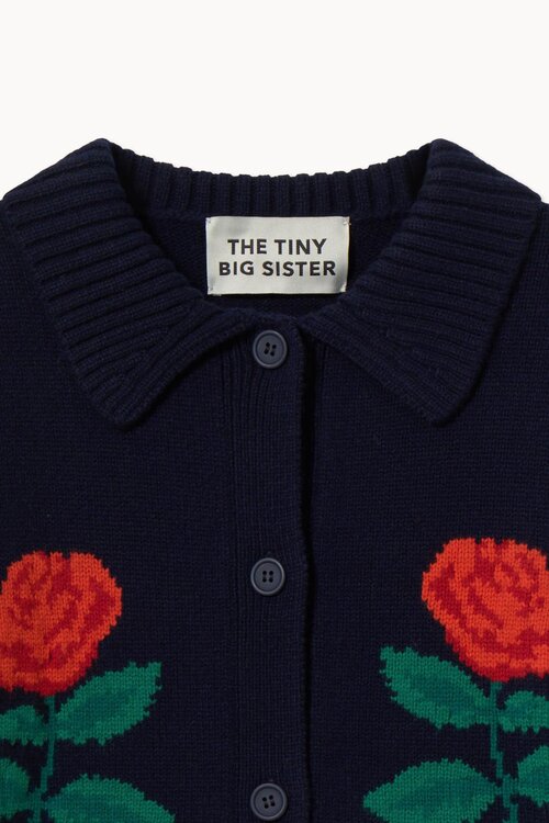 The Tiny Big Sister Oversized Indigo Vest van Roses