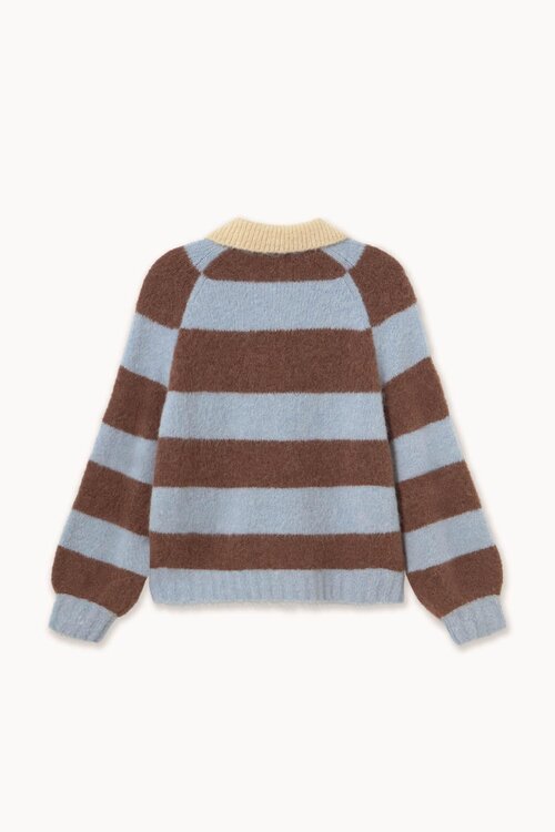 The Tiny Big Sister Frank Polo sweater met strepen in blauw