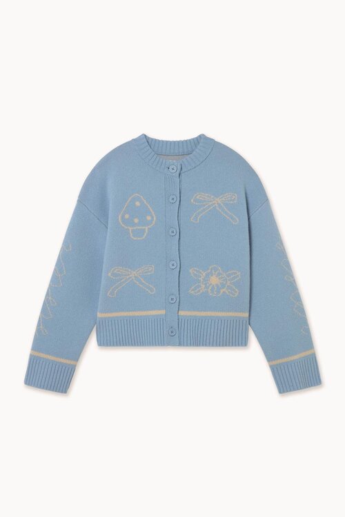 The Tiny Big Sister Blauw Bows Vest