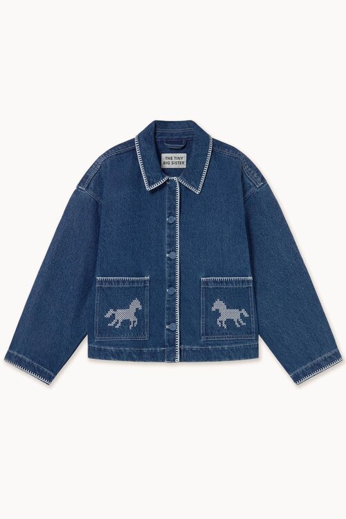 The Tiny Big Sister Jack horses denim in Indigo