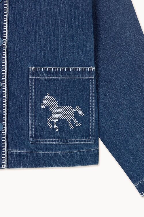 The Tiny Big Sister Jack horses denim in Indigo