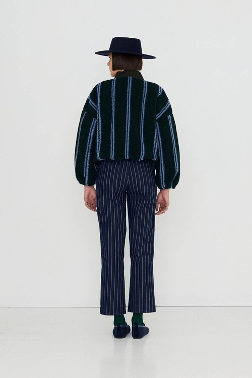 The Tiny Big Sister Jack met streep in Sherpa-stijl - Blauw