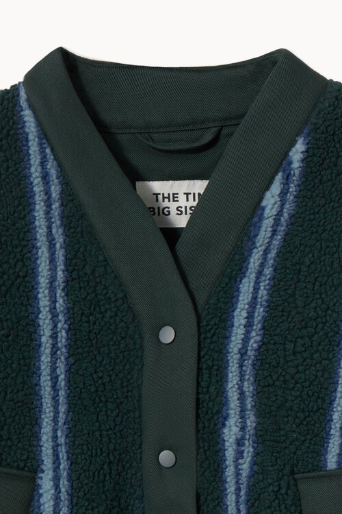 The Tiny Big Sister Jack met streep in Sherpa-stijl - Blauw
