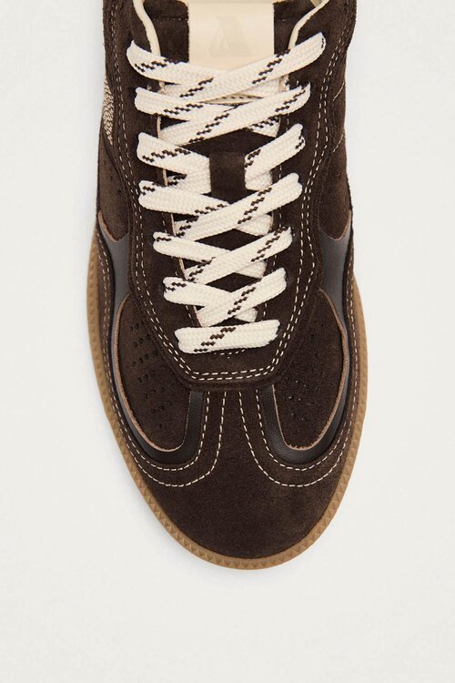 ALOHAS Brown TB.490 Rife Leren Sneakers
