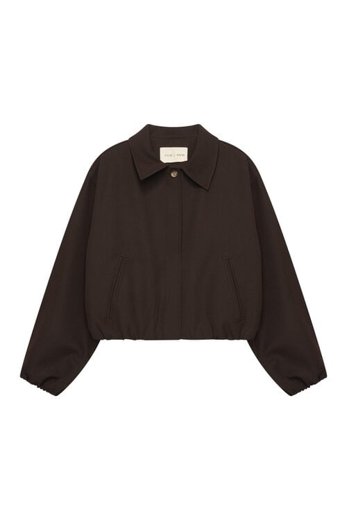 Club L'avenir Bowy Jacket in Aubergine