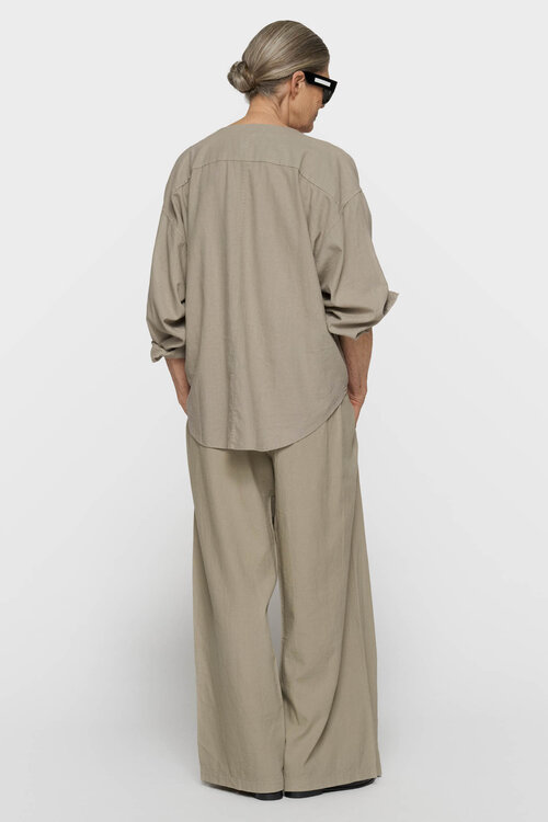 10Days katoen linnen blouse fog